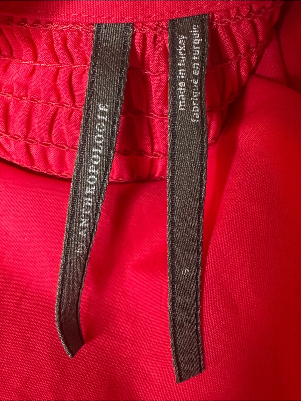 By Anthropologie Strapless Flounce A-Line Midi Dress Hot Pink Size Small S - Picture 8 of 10